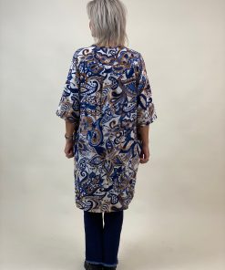 Paisleymönstrad klänning i blått