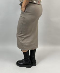 Magiskt stretchig kjol i taupe