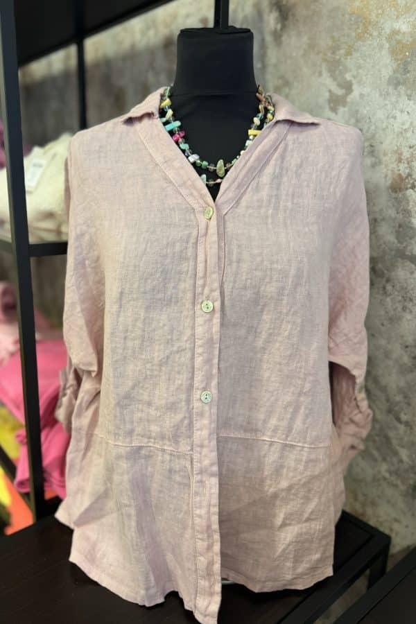 klassisk linneskjorta