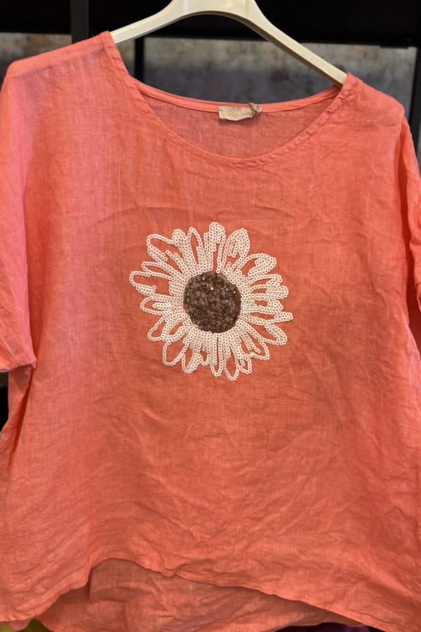 linnetopp med paljettblomma