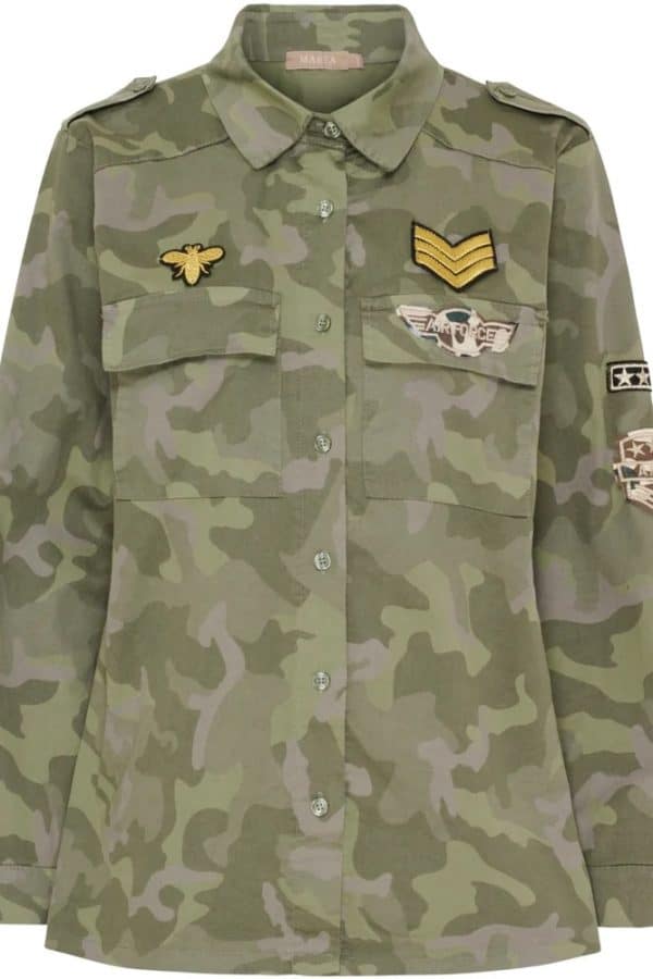 fräck skjortjacka i camo