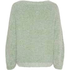 Mjukstickad tröja i äpplegrön