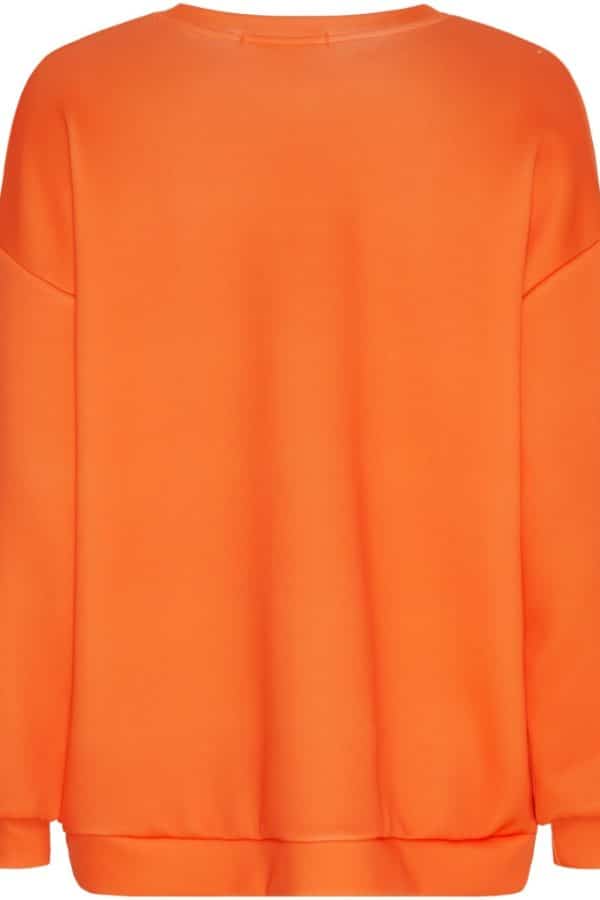 Collegetröja Copenhagen orange/brun