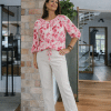 💗 Blommig blus – Zabaione (EcoVero Viskos) 💗