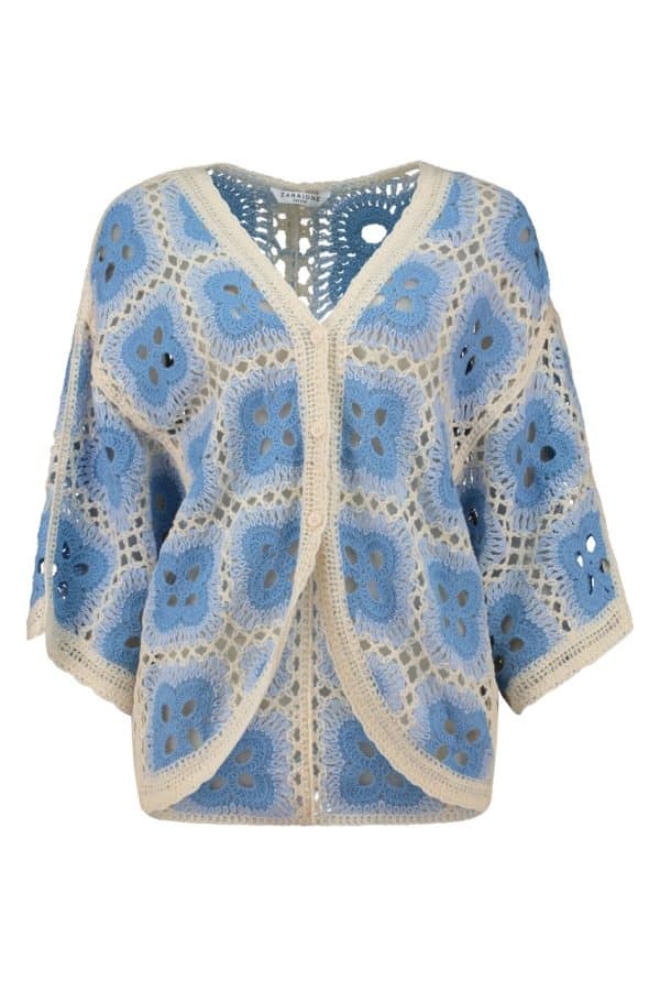 💙 Stickad Kofta – Zabaione 💙