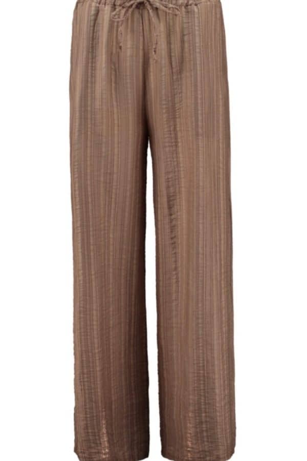 Luftiga byxor i viskosmix i moussefärg