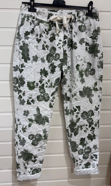 Magiska byxor i grönt och vitt