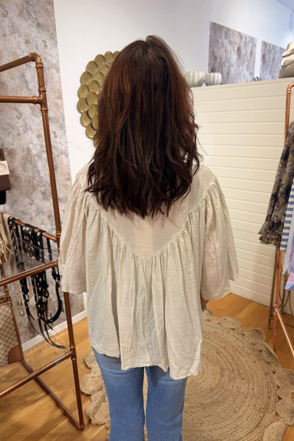 🤍 Somrig bomullsblus – Caramell Fashion 🤍