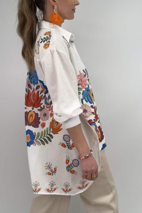 🌸 Thuna Oversize Skjorta – Färgstark Statementfavorit 🌸