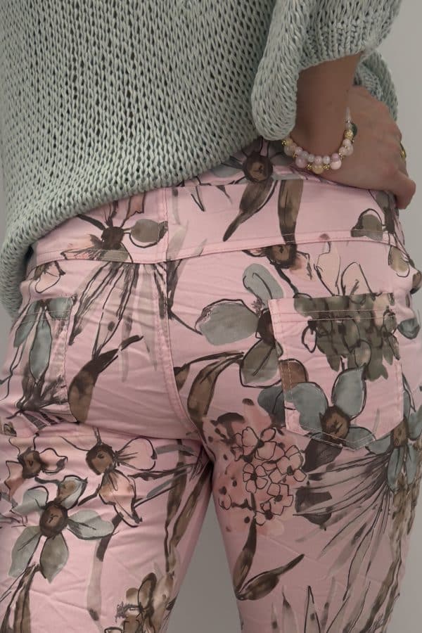 🌸 Solveig – Mönstrade Stretchbyxor 🌸