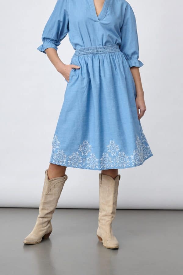 💙 Midikjol från Sister Point – feminin & bohemisk ✨