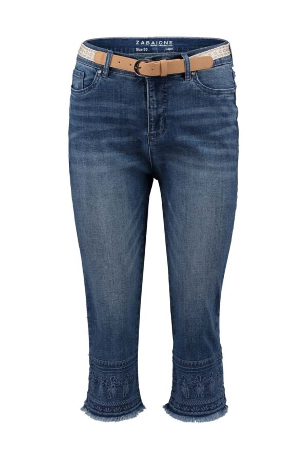 🌸 Caprijeans från Zabaione – med vackra detaljer ✨