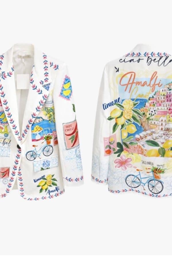 White Caramell blazer-färgstark och unik statementfavorit