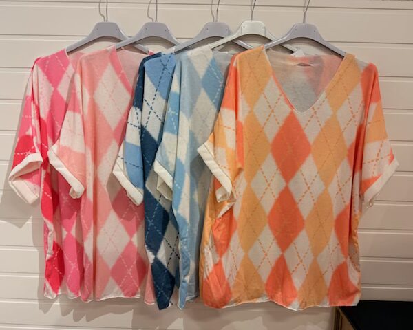 Härlig rutmönstrad bomullstopp