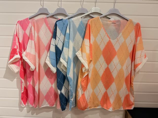 Härlig rutmönstrad bomullstopp