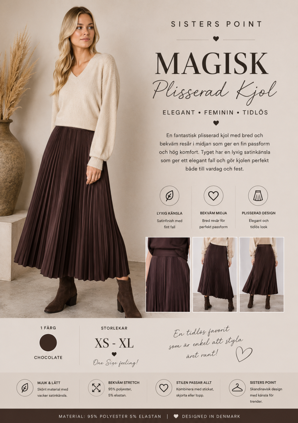 ✨ MAGISK PLISSERAD KJOL FRÅN SISTERS POINT ✨