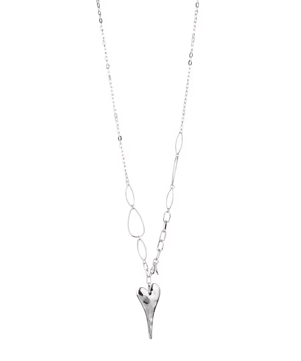 ✨ Långt halsband med hjärthänge – Gemini