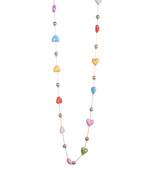✨ Halsband med färgglada hjärtan – Gemini