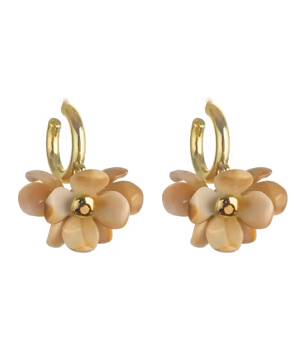 ✨ Statement-creoler med blomma – Gemini
