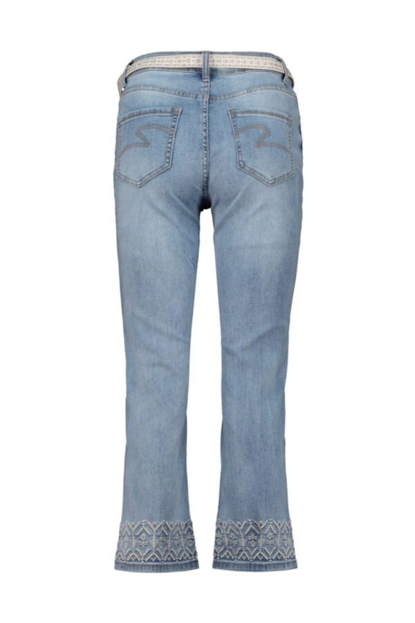 👖 Jeans med broderade benslut & bälte – Zabaione 👖
