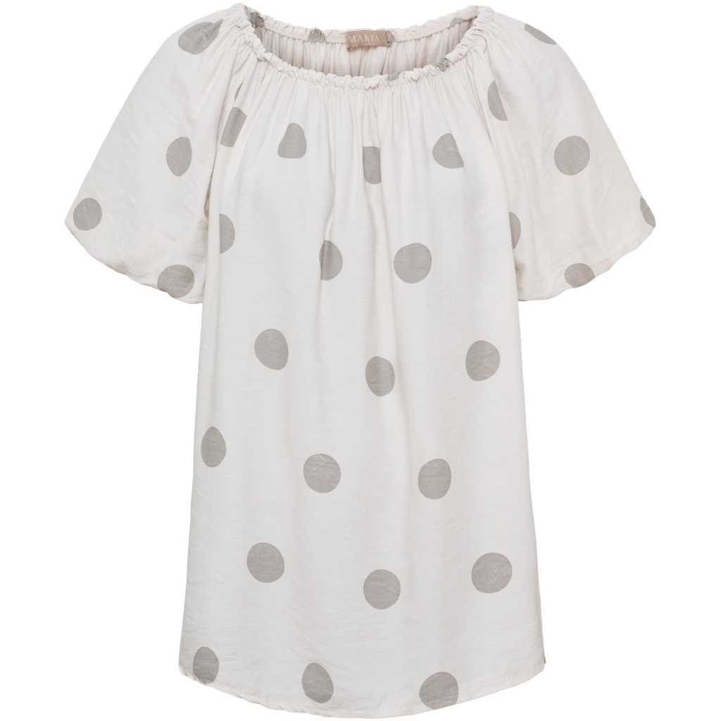 härlig prickig topp/blus i beige
