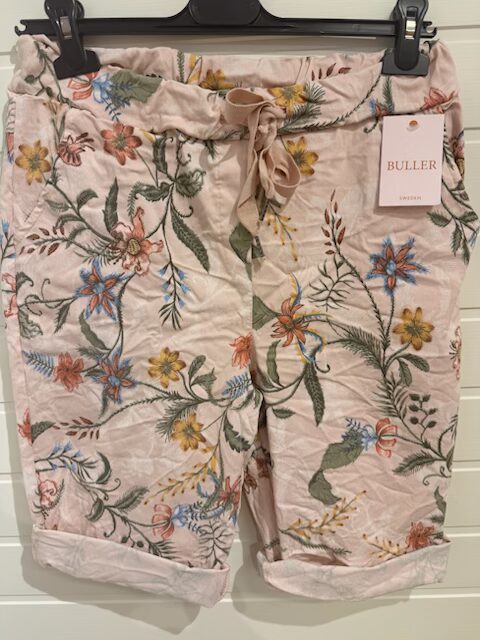 Shorts blomranka i rosa