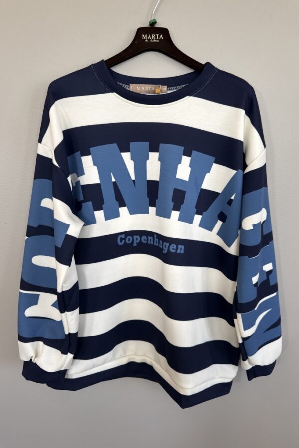 Sweatshirt med Copenhagen tryck