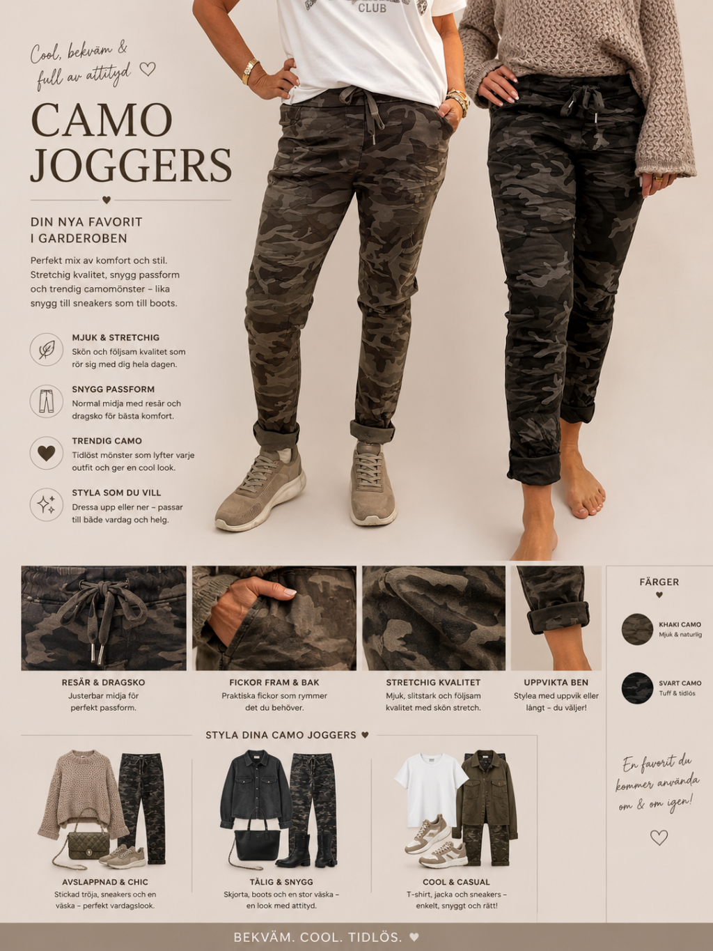 ✨ ADRIA BYXA – CAMOUFLAGE MED MAXIMAL KOMFORT ✨