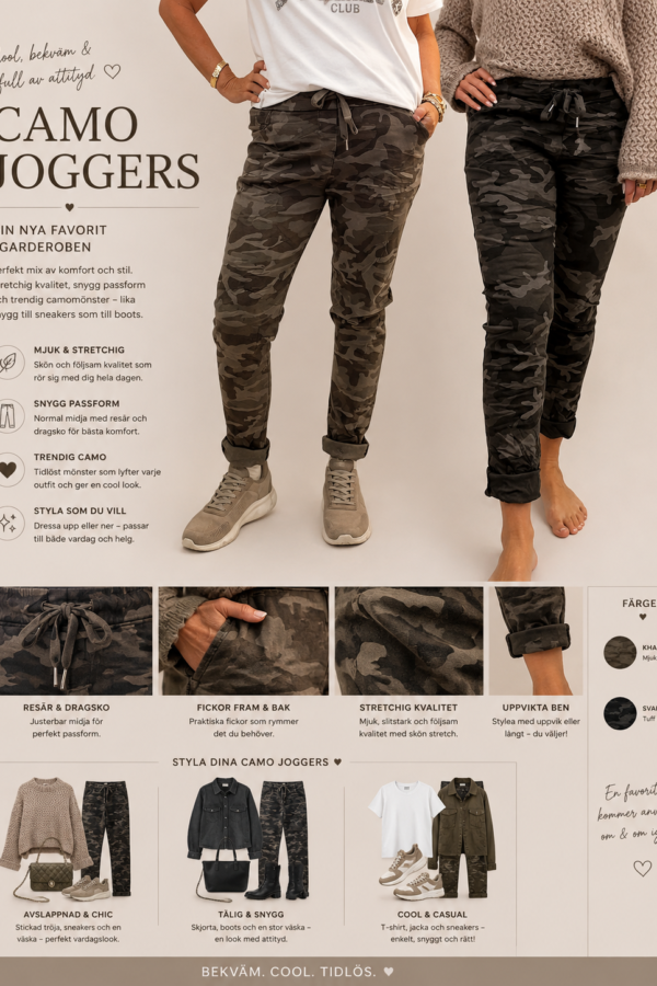 ✨ ADRIA BYXA – CAMOUFLAGE MED MAXIMAL KOMFORT ✨