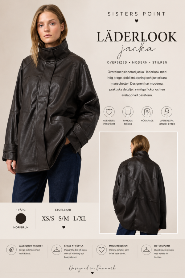 ✨ LIVIO JACKA FRÅN SISTERS POINT – OVERSIZED & SUPERTRENDIG ✨