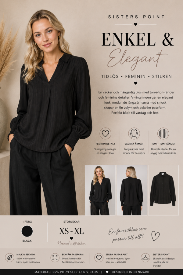✨ VIADA BLUS FRÅN SISTERS POINT – STILREN MED DET LILLA EXTRA ✨
