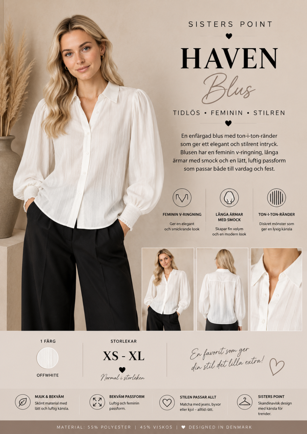 ✨ VIADA BLUS FRÅN SISTERS POINT – STILREN MED DET LILLA EXTRA ✨