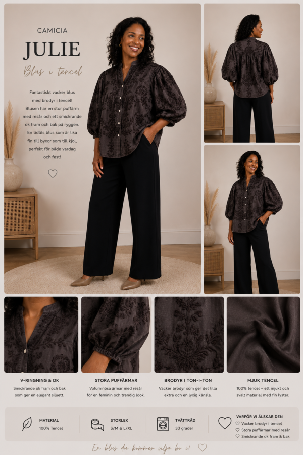 ✨ JULIE BLUS FRÅN CAMICIA – BRODERAD, FEMININ & HELT MAGISK ✨