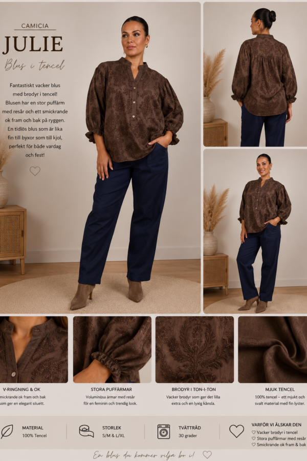 ✨ JULIE BLUS FRÅN CAMICIA – BRODERAD, FEMININ & HELT MAGISK ✨