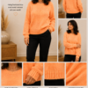 ✨ MJUKSTICKAD TRÖJA FRÅN MARTA DU CHATEAU – ORANGE, MYSIG & FÄRGGLAD ✨