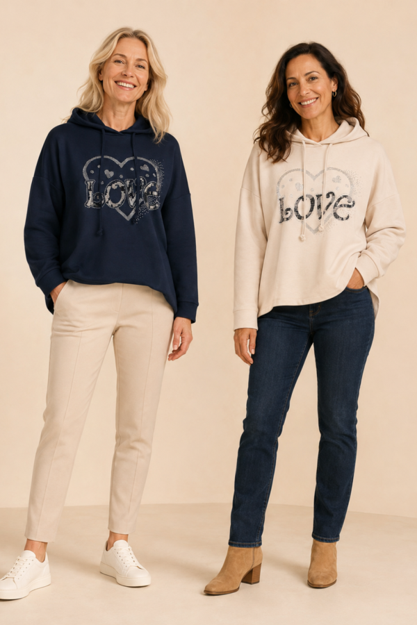 ✨ LOVE HOODIE FRÅN ZABAIONE – MJUK, LEDIG & GLITTRANDE ✨
