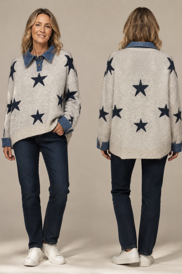 ✨ STJÄRNTRÖJA FRÅN CARAMELL FASHION – MJUK, LEDIG & HELT UNIK ✨