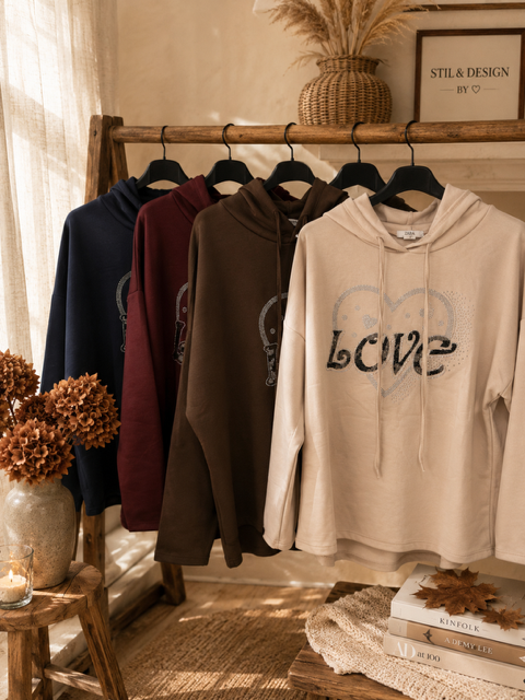 ✨ LOVE HOODIE FRÅN ZABAIONE – MJUK, LEDIG & GLITTRANDE ✨