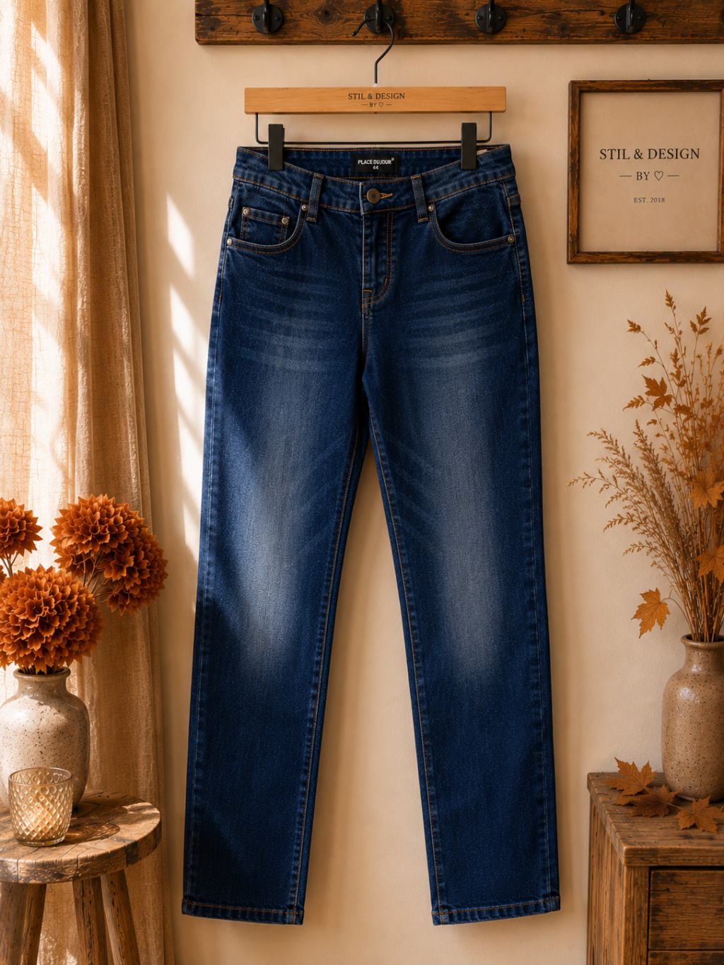 💙👖 Mjuka Härliga Jeans med Knapp & Gylf – Komfort möter Stil! 👖💙