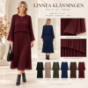 🍷 Linnea-klänningen är tillbaka – höstens eleganta favorit! ✨(EJ BYTE/RETURRÄTT)