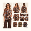 🌸 Autumn Bloom – blommig chiffongblus från Train of Trend ✨(EJ BYTE,RETURRÄTT)