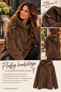 🤎 Fluffig hoodietröja i kaffe från Zabaione