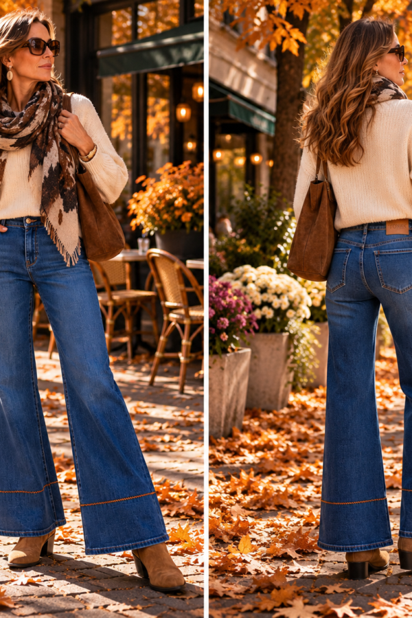 💙 Toxik – vida mönstrade jeans från Caramell Fashion