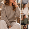 🧶 Soft Elegance – stickad tröja med exklusiva ärmdetaljer ✨
