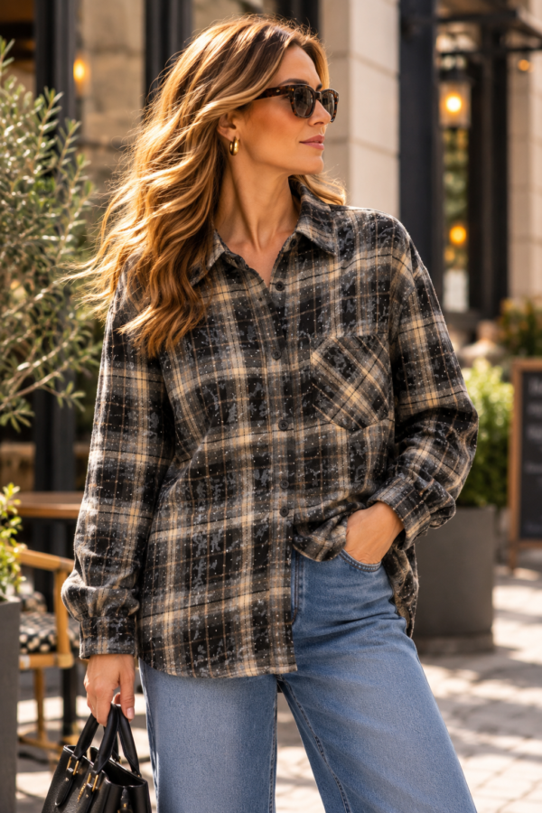 🖤 Urban Check – rutig skjorta från Caramell Fashion ✨